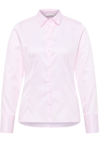 Satin Shirt Bluse in rosa unifarben