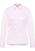 Satin Shirt Bluse in rosa unifarben