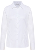 Satin Shirt Bluse in weiß unifarben