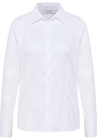 Satin Shirt Bluse in weiß unifarben