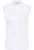 Satin Shirt Bluse in weiß unifarben