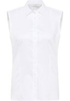 Satin Shirt Bluse in weiß unifarben