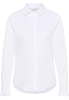Satin Shirt Bluse in weiß unifarben
