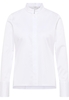 Satin Shirt Bluse in weiß unifarben