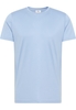 Shirt in hellblau unifarben