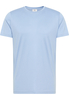 Shirt in hellblau unifarben