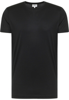 Shirt in schwarz unifarben