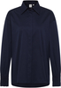 Signature Shirt Bluse in navy unifarben