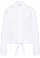 Signature Shirt Bluse in weiß unifarben