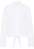 Signature Shirt Bluse in weiß unifarben