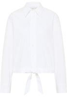 Signature Shirt Bluse in weiß unifarben