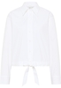 Signature Shirt Bluse in weiß unifarben