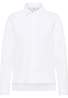 Signature Shirt Bluse in weiß unifarben