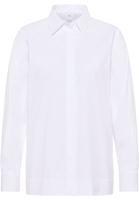 Signature Shirt Bluse in weiß unifarben