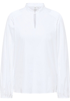 Signature Shirt Bluse in weiß unifarben
