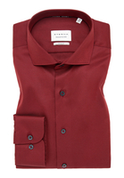 SLIM FIT Cover Shirt in dunkelrot unifarben