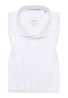 SLIM FIT Cover Shirt in weiß unifarben