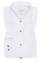 SLIM FIT Cover Shirt in weiß unifarben