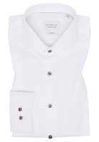 SLIM FIT Cover Shirt in weiß unifarben