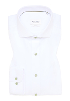 SLIM FIT Cover Shirt in weiß unifarben