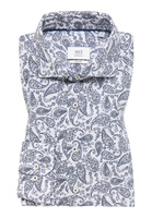 SLIM FIT Hemd in blau bedruckt