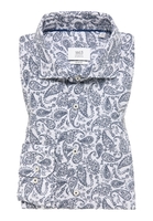 SLIM FIT Hemd in blau bedruckt