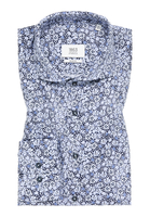 SLIM FIT Hemd in blau bedruckt
