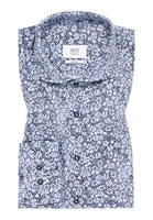 SLIM FIT Hemd in blau bedruckt