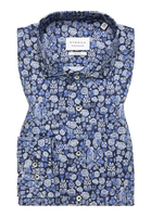 SLIM FIT Hemd in blau bedruckt