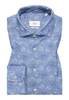 SLIM FIT Hemd in blau bedruckt