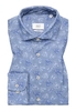 SLIM FIT Hemd in blau bedruckt