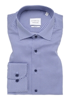 SLIM FIT Hemd in blau bedruckt