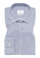 SLIM FIT Hemd in blau bedruckt