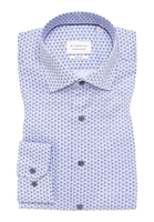 SLIM FIT Hemd in blau bedruckt