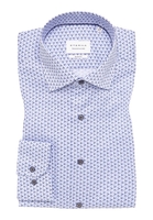 SLIM FIT Hemd in blau bedruckt