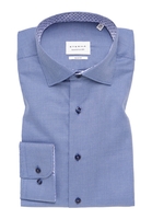 SLIM FIT Hemd in blau strukturiert