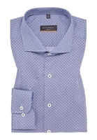 SLIM FIT Hemd in blau/hellblau bedruckt