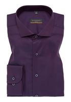 SLIM FIT Hemd in bordeaux strukturiert