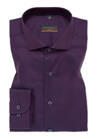 SLIM FIT Hemd in bordeaux strukturiert
