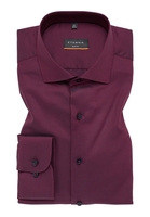 SLIM FIT Hemd in bordeaux strukturiert