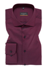 SLIM FIT Hemd in bordeaux strukturiert