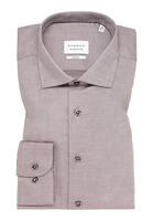 SLIM FIT Hemd in braun strukturiert