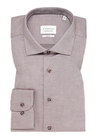 SLIM FIT Hemd in braun strukturiert