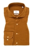 SLIM FIT Hemd in camel unifarben