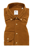 SLIM FIT Hemd in camel unifarben