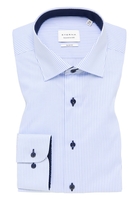 SLIM FIT Hemd in hellblau gestreift
