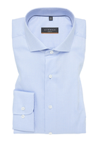 SLIM FIT Hemd in hellblau strukturiert