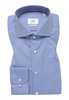 SLIM FIT Hemd in mittelblau strukturiert