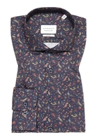 SLIM FIT Hemd in navy bedruckt