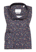 SLIM FIT Hemd in navy bedruckt